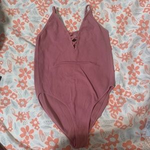 Dusty rose body suit